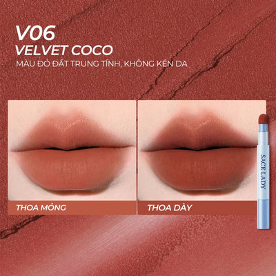 SACE LADY Velvet Matte Lip Cream – V06 - Velvet Coco